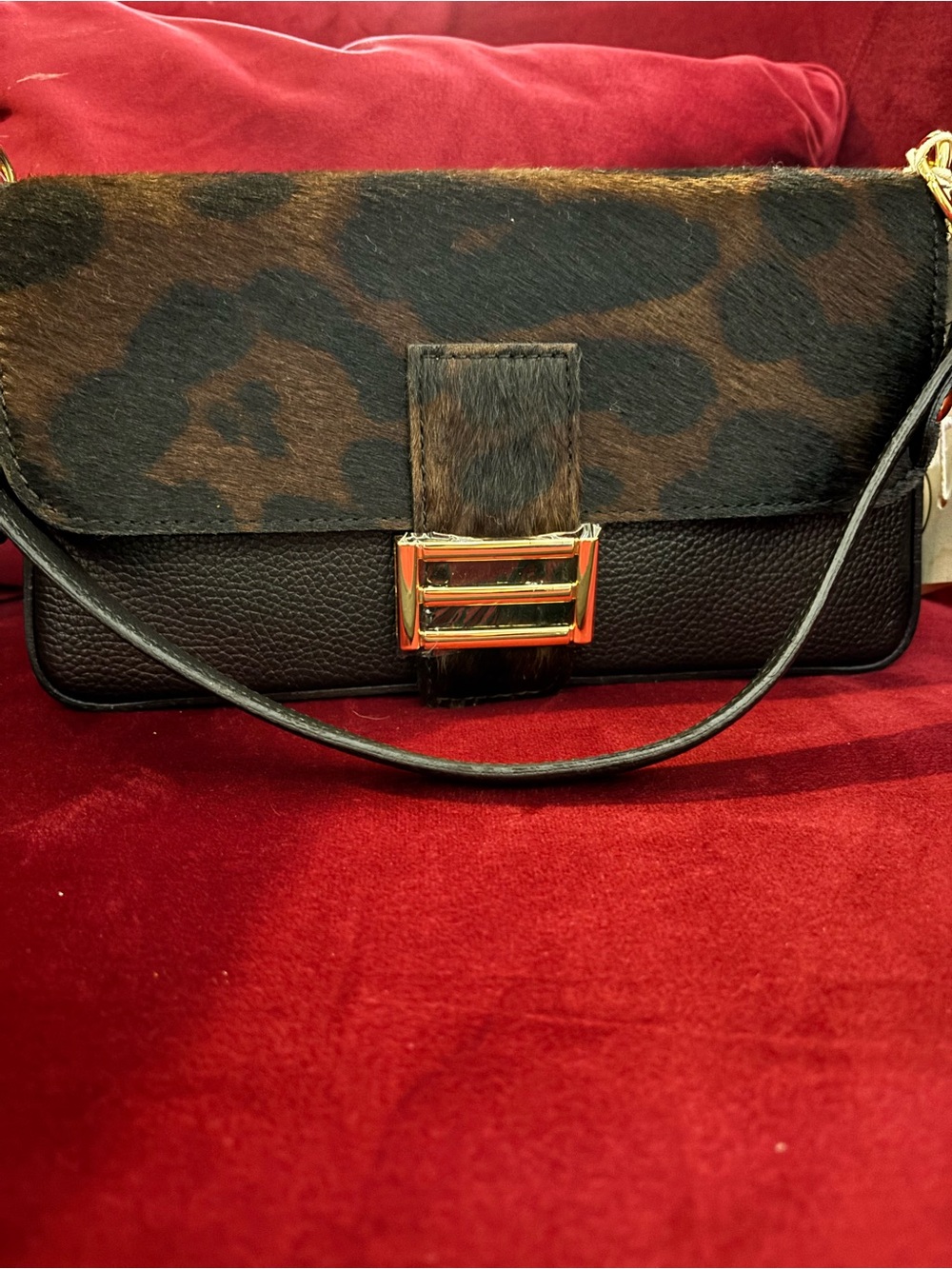 DIVINA FIRENZE
Designer Leopard-Print Crossbody Bag in Brown and - Picture 2 of 13